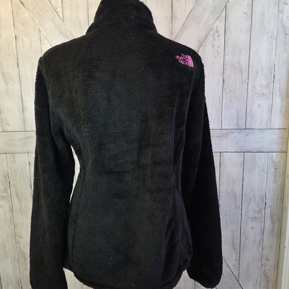 The North Face Black Teddy Jacket with Pink Accents - Picture 5 of 9